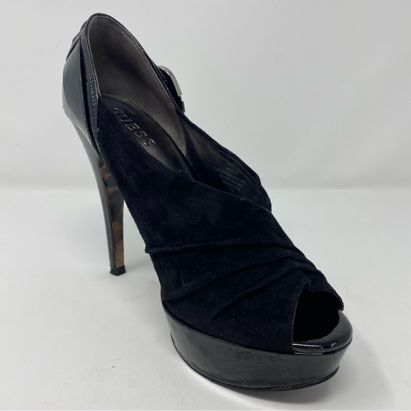 Guess Kailas suede peep toe heels - Picture 4 of 11